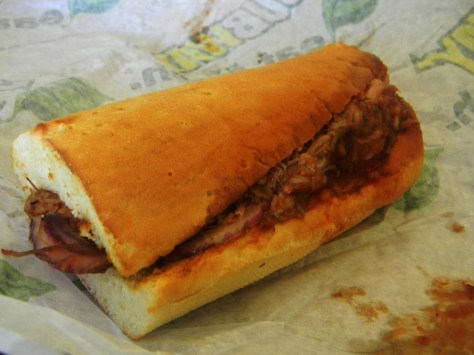 Subway. Not so fresh.