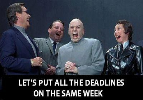 I prefer to have everything asked of me all at once, so that there is no stress.