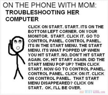 Good thing my dad knows stuff works or I would be teaching my mom how to open apps. Push the button mom!