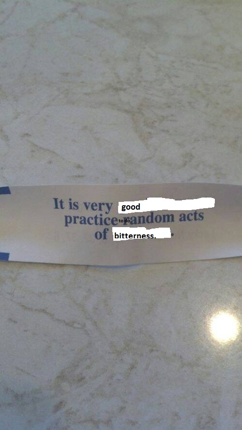 Totally not photoshopped photo of a fortune I got when I was very young.  (1 day old.)