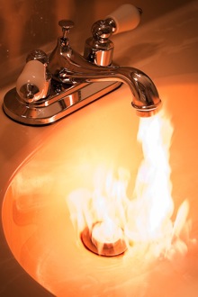 I got in hot water for this plumbing disaster. In fact, I was fired.