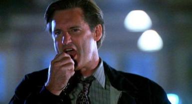 Bill Pullman starting Independence Day.