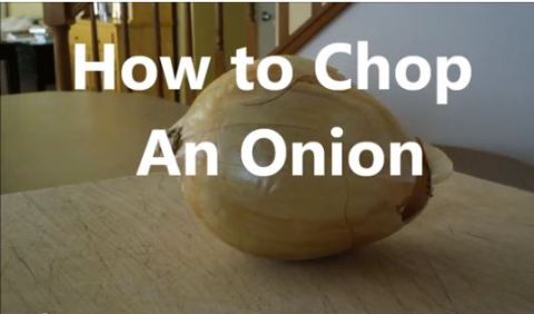 Best way to chop an onion?  Don't have them in anything you eat.  Put them in the garbage and let mice eat them and cry. 