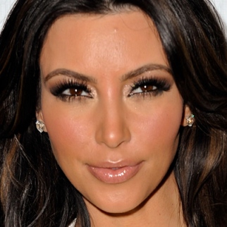 The only reason Zombie Kim Kardashian looks like this? Lots of non Zombie makeup.  
