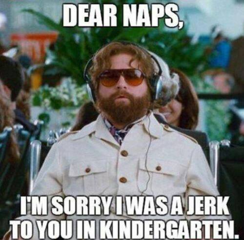 Naps, please take me back.  I promise I will ignore other people and responsibilities from now on. 