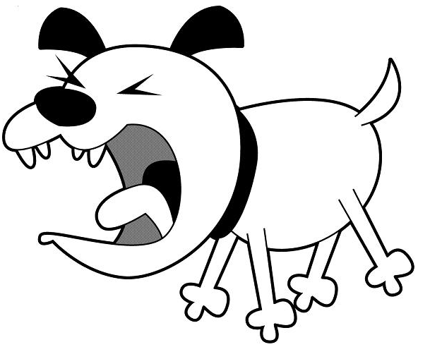 Things seem to be a little rough for this neighborhood dog.