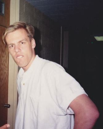 Picture of me in college.  Neck, face and belly have changed, but the expression is the same, classic Bitter.