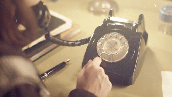 The early history of phones we called a rotary phone. 